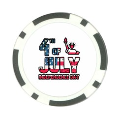 4th Of July Independence Day Poker Chip Card Guard by Valentinaart