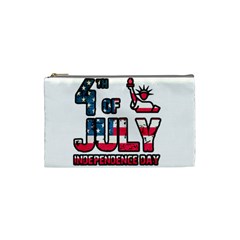 4th Of July Independence Day Cosmetic Bag (small)  by Valentinaart