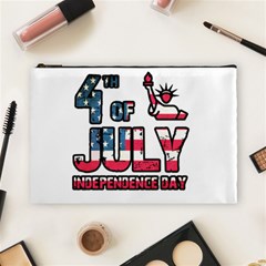 4th Of July Independence Day Cosmetic Bag (large)  by Valentinaart