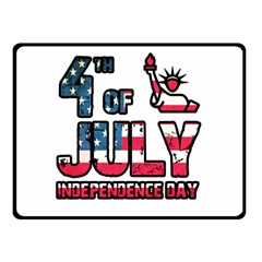 4th Of July Independence Day Fleece Blanket (small) by Valentinaart