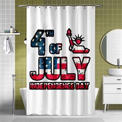 4th Of July Independence Day Shower Curtain 48  X 72  (small)  by Valentinaart