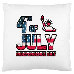 4th Of July Independence Day Large Cushion Case (one Side) by Valentinaart