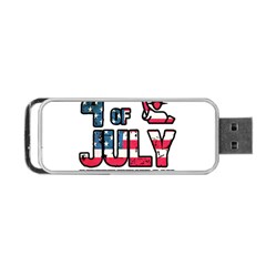 4th Of July Independence Day Portable Usb Flash (one Side) by Valentinaart