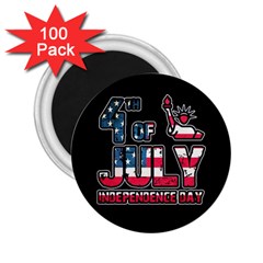 4th Of July Independence Day 2 25  Magnets (100 Pack)  by Valentinaart