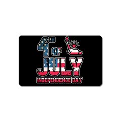 4th Of July Independence Day Magnet (name Card) by Valentinaart