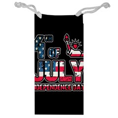 4th Of July Independence Day Jewelry Bag by Valentinaart