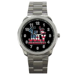 4th Of July Independence Day Sport Metal Watch by Valentinaart