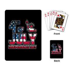 4th Of July Independence Day Playing Card by Valentinaart