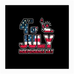 4th Of July Independence Day Medium Glasses Cloth (2-side) by Valentinaart