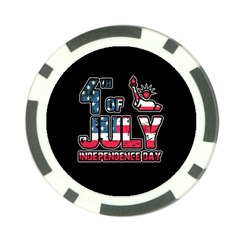 4th Of July Independence Day Poker Chip Card Guard (10 Pack) by Valentinaart