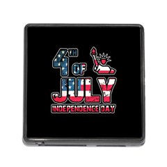 4th Of July Independence Day Memory Card Reader (square) by Valentinaart