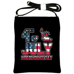 4th Of July Independence Day Shoulder Sling Bags by Valentinaart