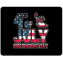 4th Of July Independence Day Fleece Blanket (medium)  by Valentinaart