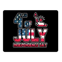 4th Of July Independence Day Fleece Blanket (small) by Valentinaart