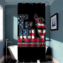 4th Of July Independence Day Shower Curtain 36  X 72  (stall)  by Valentinaart