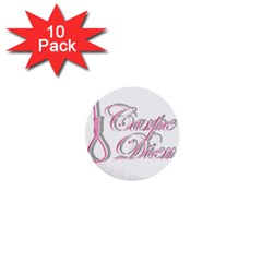 Carpe Diem  1  Mini Buttons (10 Pack)  by Valentinaart