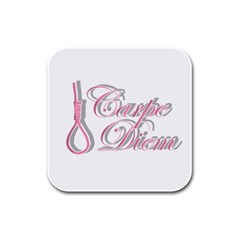 Carpe Diem  Rubber Square Coaster (4 Pack)  by Valentinaart