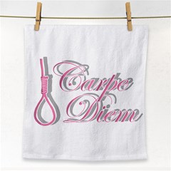 Carpe Diem  Face Towel by Valentinaart