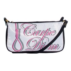 Carpe Diem  Shoulder Clutch Bags by Valentinaart