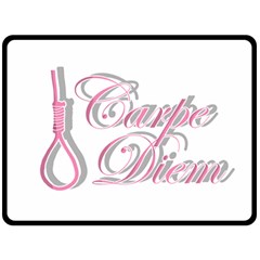 Carpe Diem  Fleece Blanket (large)  by Valentinaart