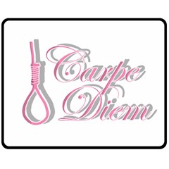 Carpe Diem  Fleece Blanket (medium)  by Valentinaart