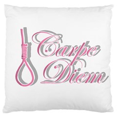 Carpe Diem  Large Cushion Case (two Sides) by Valentinaart