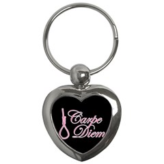 Carpe Diem  Key Chains (heart)  by Valentinaart