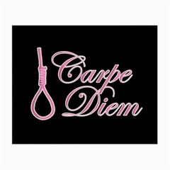 Carpe Diem  Small Glasses Cloth (2-side) by Valentinaart