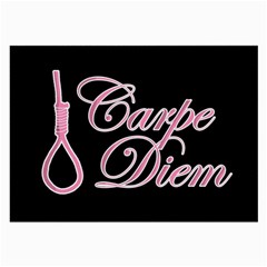 Carpe Diem  Large Glasses Cloth (2-side) by Valentinaart