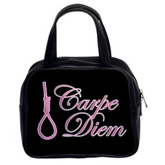 Carpe Diem  Classic Handbags (2 Sides) by Valentinaart