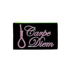 Carpe Diem  Cosmetic Bag (xs) by Valentinaart