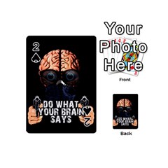 Do What Your Brain Says Playing Cards 54 (mini)  by Valentinaart