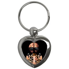 Do What Your Brain Says Key Chains (heart)  by Valentinaart