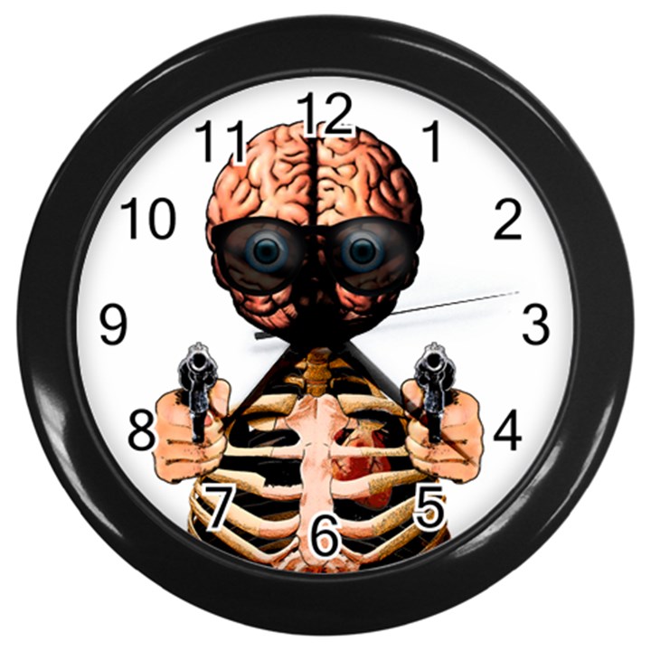 Do what your brain says Wall Clocks (Black)