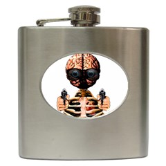 Do What Your Brain Says Hip Flask (6 Oz) by Valentinaart