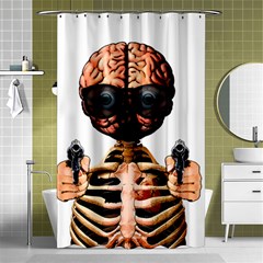 Do What Your Brain Says Shower Curtain 48  X 72  (small)  by Valentinaart