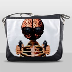 Do What Your Brain Says Messenger Bags by Valentinaart