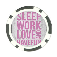 Grunge Style Motivational Quote Poster Poker Chip Card Guard by dflcprints