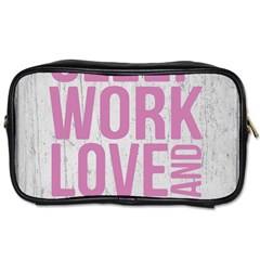 Grunge Style Motivational Quote Poster Toiletries Bags by dflcprints