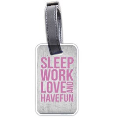 Grunge Style Motivational Quote Poster Luggage Tags (one Side)  by dflcprints