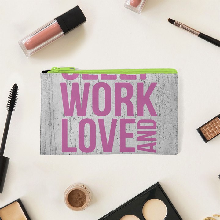 Grunge Style Motivational Quote Poster Cosmetic Bag (XS)