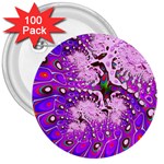 Fractal Fantasy 717a 3  Buttons (100 pack)  Front