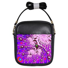 Fractal Fantasy 717a Girls Sling Bags