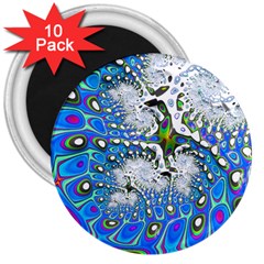 Fractal Fantasy 717b 3  Magnets (10 Pack)  by Fractalworld