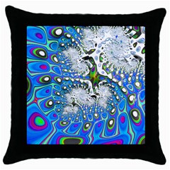 Fractal Fantasy 717b Throw Pillow Case (black) by Fractalworld