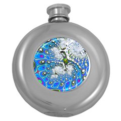 Fractal Fantasy 717b Round Hip Flask (5 Oz) by Fractalworld