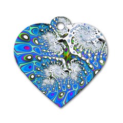 Fractal Fantasy 717b Dog Tag Heart (two Sides) by Fractalworld