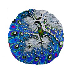 Fractal Fantasy 717b Standard 15  Premium Round Cushions by Fractalworld