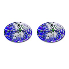 Fractal Fantasy 717c Cufflinks (oval)