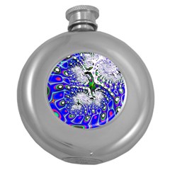 Fractal Fantasy 717c Round Hip Flask (5 Oz) by Fractalworld